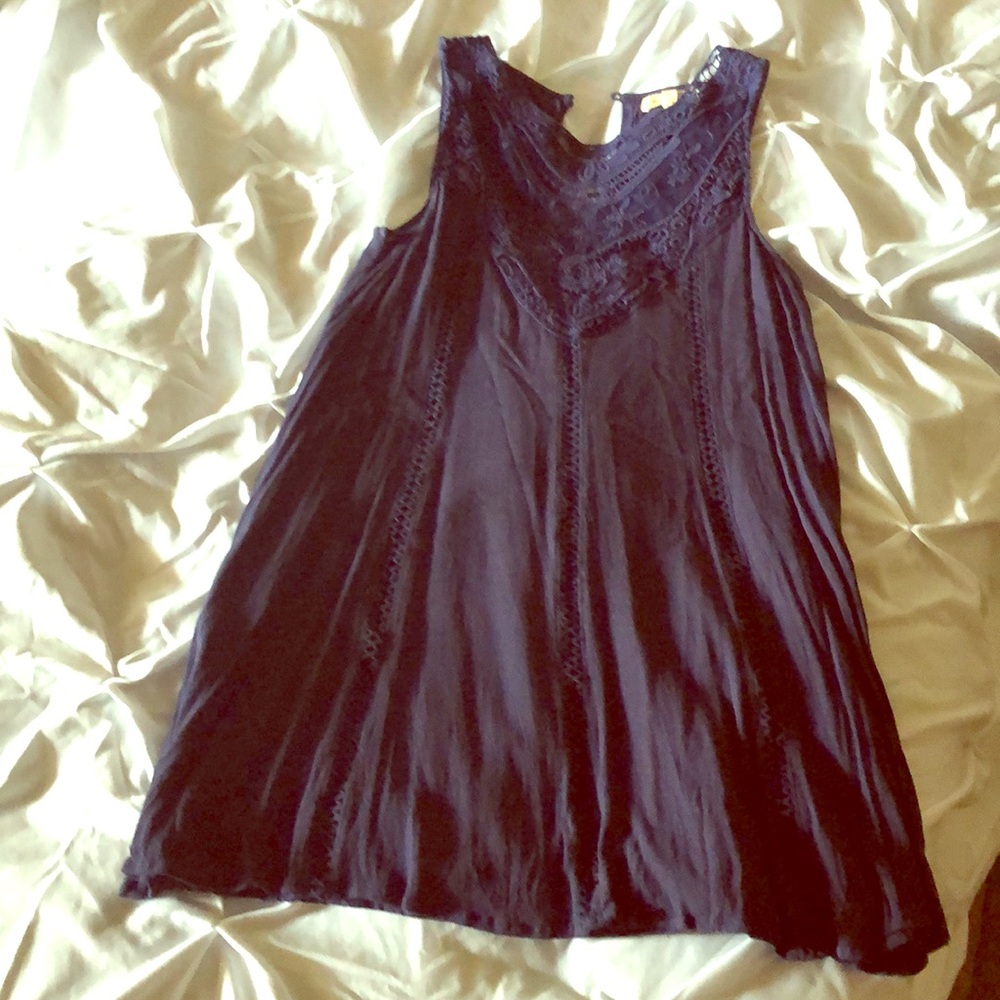 Black Swan embroidered summer dress